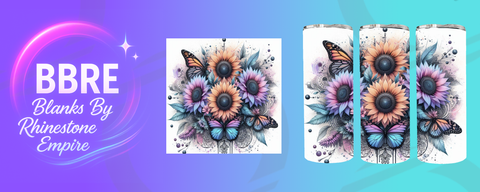 Floral 20 OZ Sublimation Print