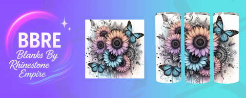 Floral 20 OZ Sublimation Print