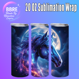 Galactic Horse 20 OZ Sublimation Transfer