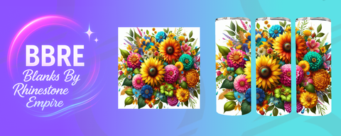 Floral 15 OZ Sublimation Print
