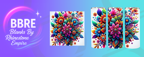 Floral 15 OZ Sublimation Print