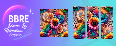 Floral 20 OZ Sublimation Print