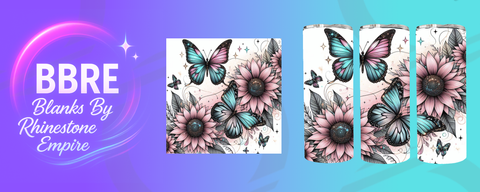 Floral 20 OZ Sublimation Print