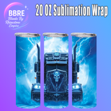 Ice Truck 20 OZ Sublimation Transfer