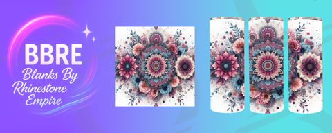 Floral 20 OZ Sublimation Print