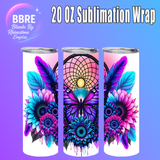 Butterfly 20 OZ Sublimation Transfer
