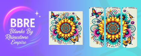 Floral 15 OZ Sublimation Print