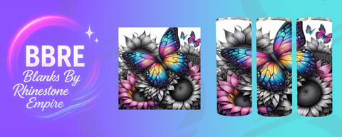 Floral 20 OZ Sublimation Print