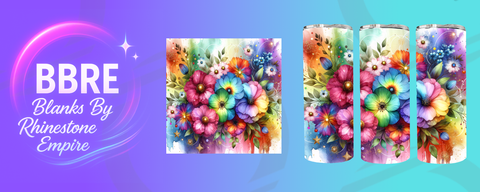 Floral 20 OZ Sublimation Print