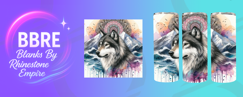 Wolf 15 OZ Sublimation Print