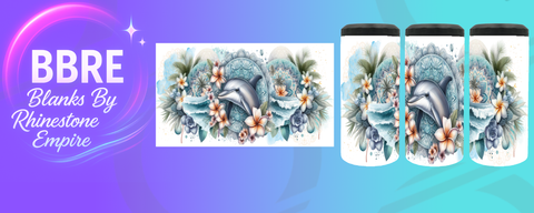 Dolphin Can Cooler Wrap