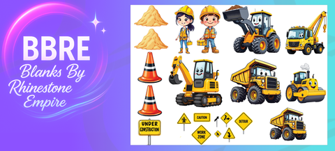 Construction UV-DTF Element Sheet