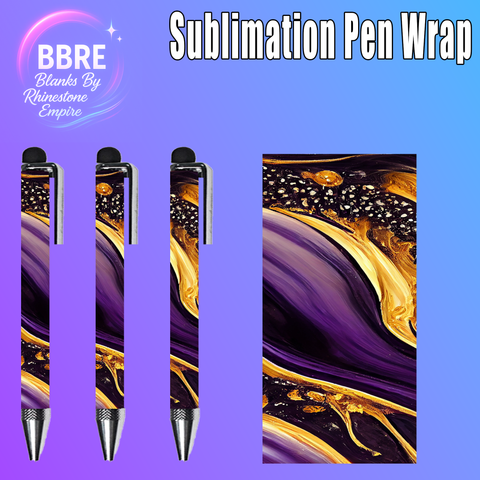 Marble Sublimation Pen Wrap