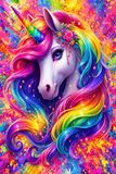 Colorful Unicorn Flannel Blanket