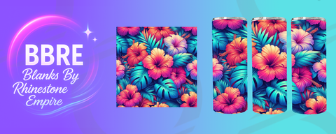 Floral 15 OZ Sublimation Print