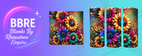 Floral 15 OZ Sublimation Print