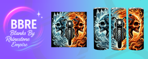 Skull 20 OZ Sublimation Print