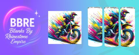 Dirt Bike 20 OZ Sublimation Print