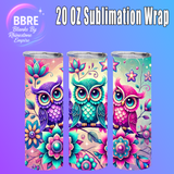 Owl 20 OZ Sublimation Transfer