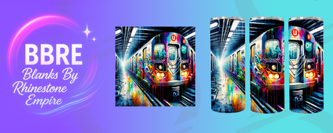 Train 20 OZ Sublimation Print