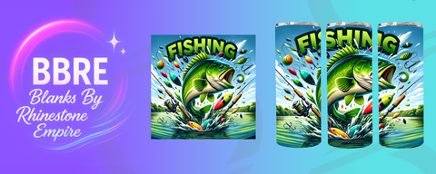 Fishing 20 OZ Sublimation Print