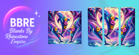 Dolphin 20 OZ Sublimation Print