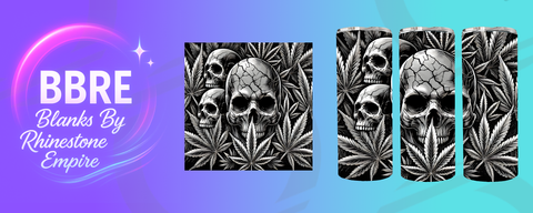 Skull 20 OZ Sublimation Print