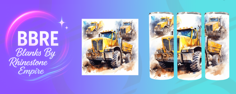 Construction 20 OZ Sublimation Print