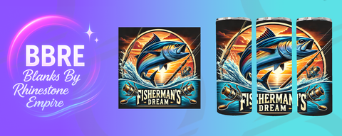 Fishing 20 OZ Sublimation Print