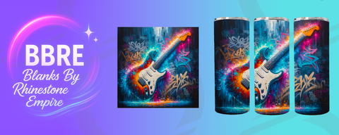 Guitar 20 OZ Sublimation Print
