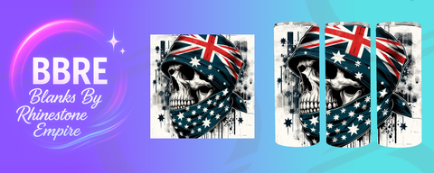 Skull 20 OZ Sublimation Print