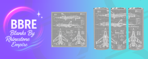 Fighter Jet 20 OZ Sublimation Print