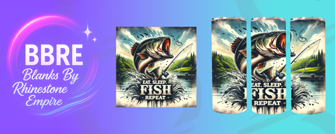 Fishing 20 OZ Sublimation Print