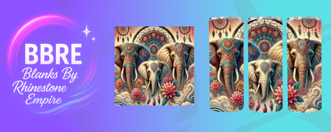 Elephant 20 OZ Sublimation Print