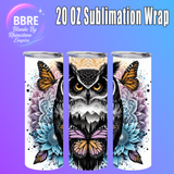 Owl 20 OZ Sublimation Transfer