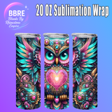 Owl 20 OZ Sublimation Transfer