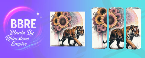 Tiger 20 OZ Sublimation Print