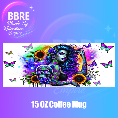 Tattoo Girl 15 OZ Cup Wrap