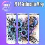 Peacock 20 OZ Sublimation Transfer