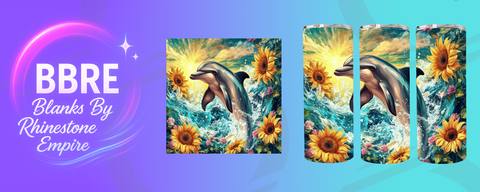 Dolphin 20 OZ Sublimation Print