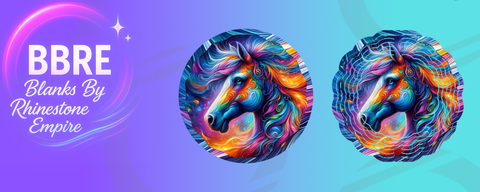 Horse Sublimation Wind Spinners