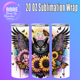 Owl 20 OZ Sublimation Transfer