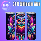 Owl 20 OZ Sublimation Transfer