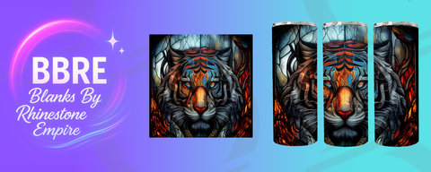 Tiger 20 OZ Sublimation Print