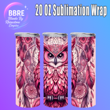 Owl 20 OZ Sublimation Transfer