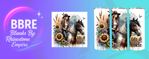Horse 20 OZ Sublimation Print