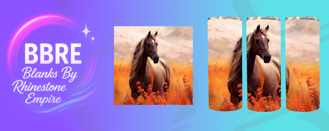 Horse 20 OZ Sublimation Print