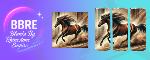 Horse 15 OZ Sublimation Print