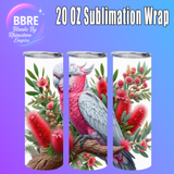 Cockatoo 20 OZ Sublimation Transfer