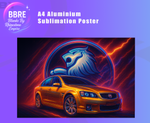 Muscle Car Sublimation Poster Horizontal